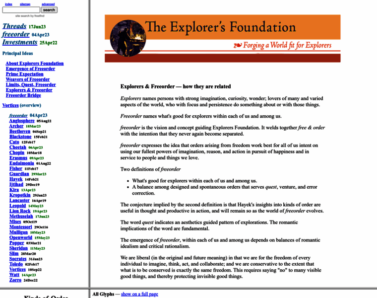 Explorersfoundation.org thumbnail
