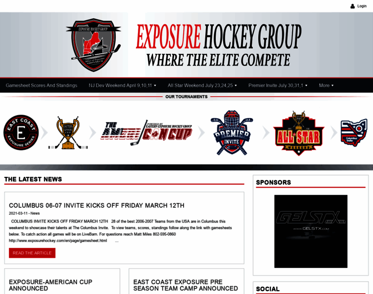 Exposurehockey.com thumbnail