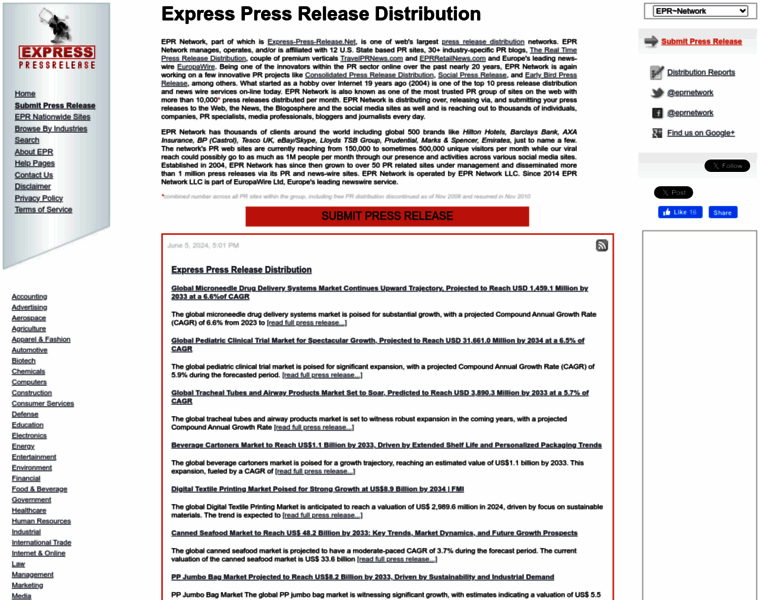 Express-press-release.net thumbnail