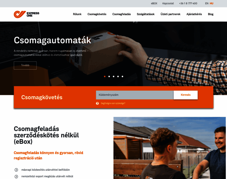 expressone.hu at WI. Express One Hungary | Csomag szállítás | Expressone.hu