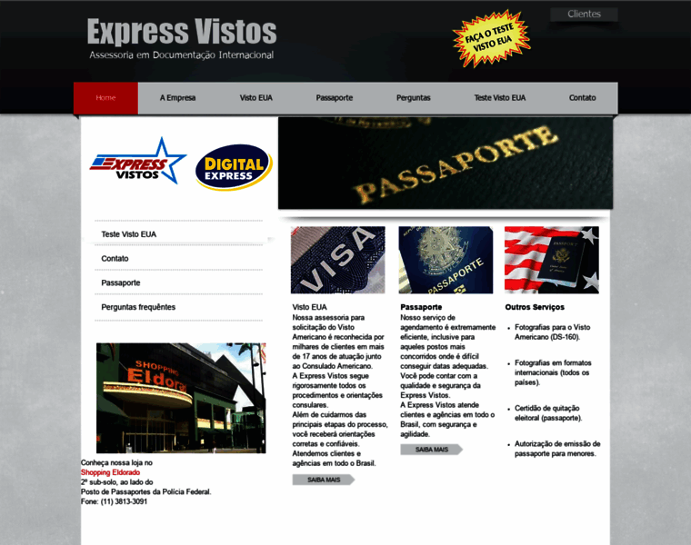 Expressvistos.com.br thumbnail