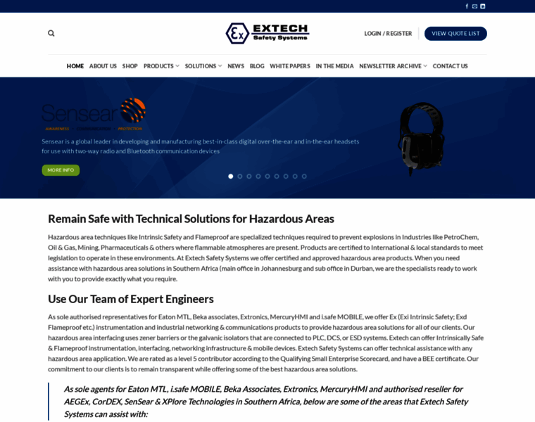 Extech.co.za thumbnail