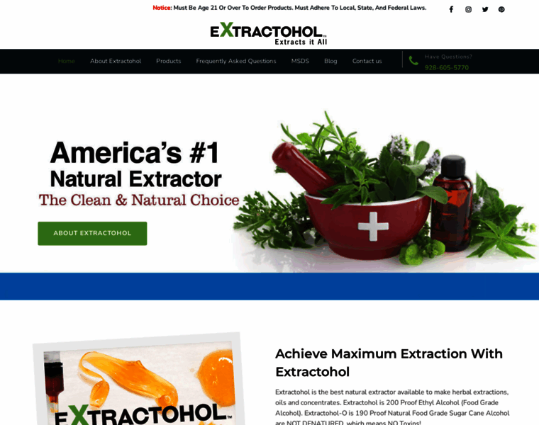 Extractohol.com thumbnail