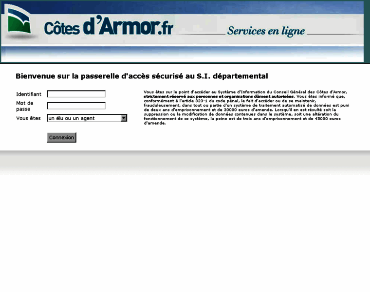 Extranet.cotesdarmor.fr thumbnail Extranet.cotesdarmor.fr thumbnail