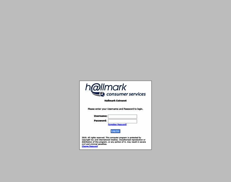 Extranet.hallmarkconsumer.co.uk thumbnail
