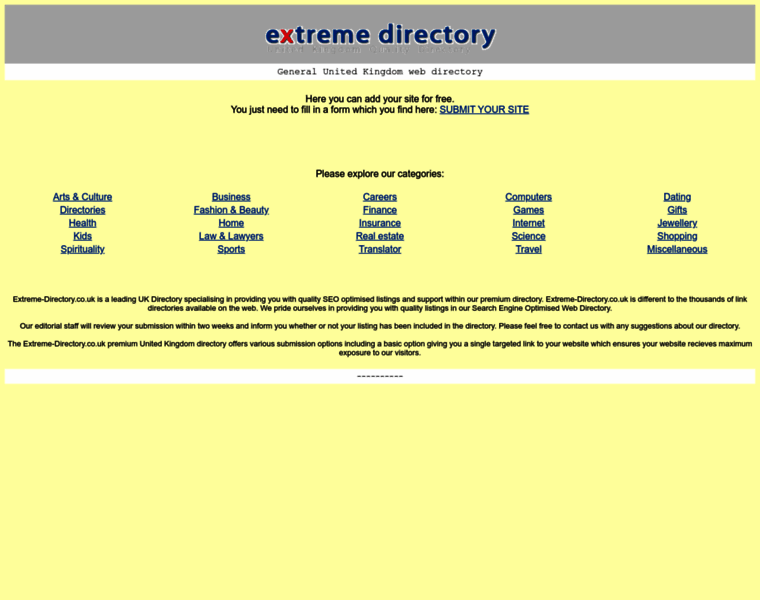 Extreme-directory.net thumbnail