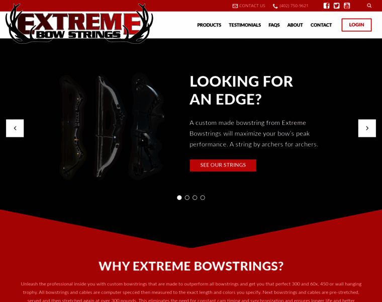 Extremebowstrings.com thumbnail