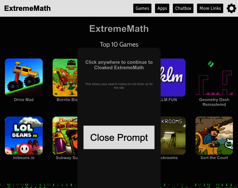 Extrememath.org thumbnail