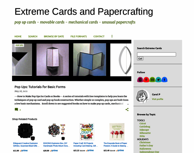 Extremepapercrafting.com thumbnail