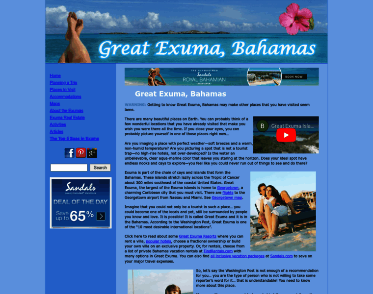 Exumabahamas.org thumbnail
