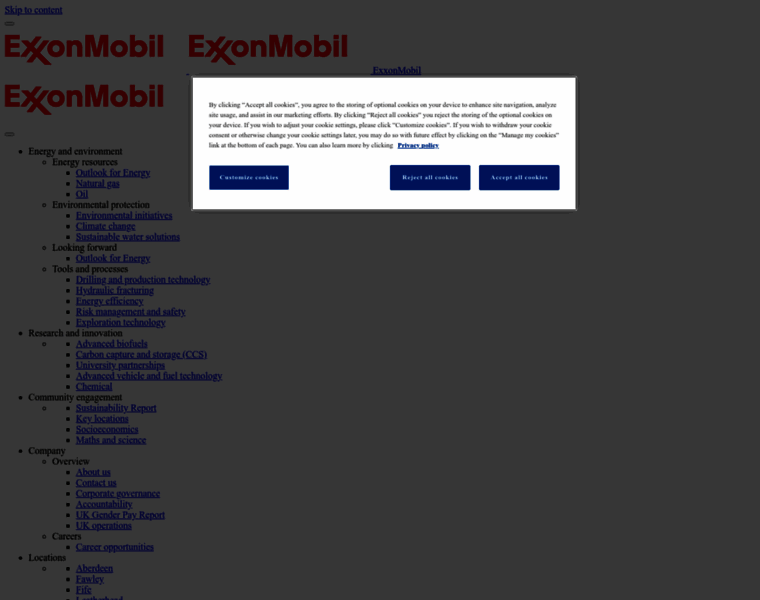 Exxonmobil.co.uk thumbnail
