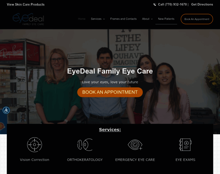 Eyedealfamilyeyecare.com thumbnail