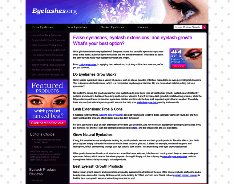 Eyelashes.org thumbnail