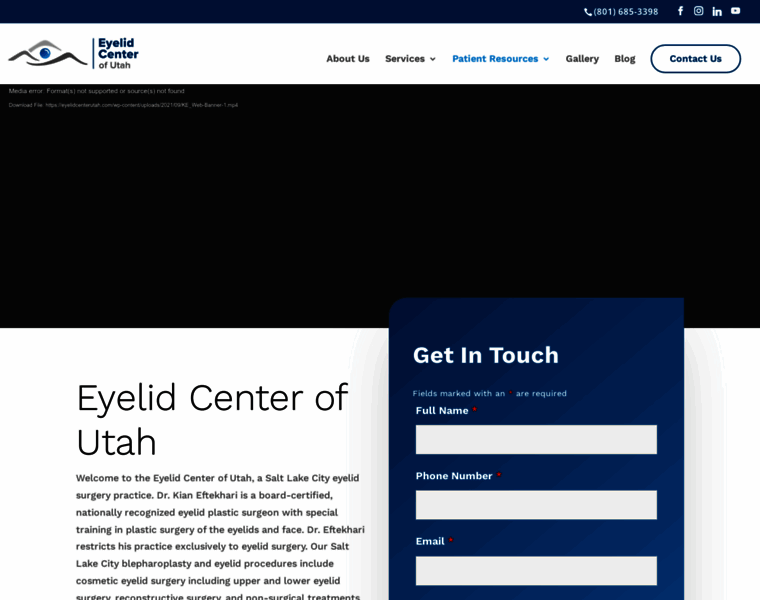 Eyelidcenterutah.com thumbnail