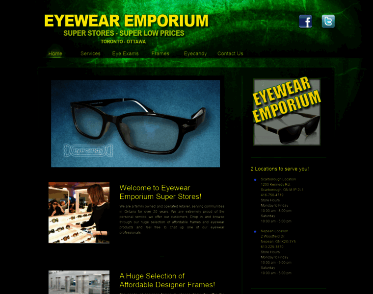 Eyewearemporium.ca thumbnail