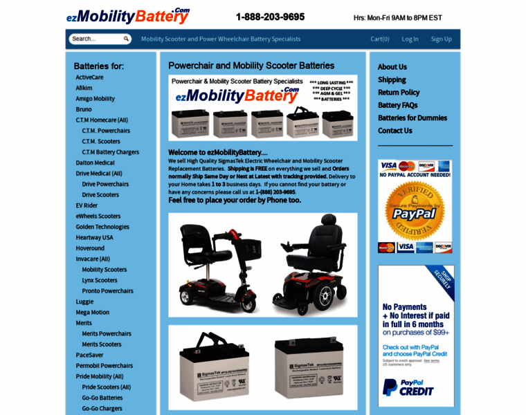 Ezmobilitybattery.com thumbnail