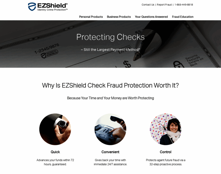 Ezshieldcheckfraudprotection.com thumbnail
