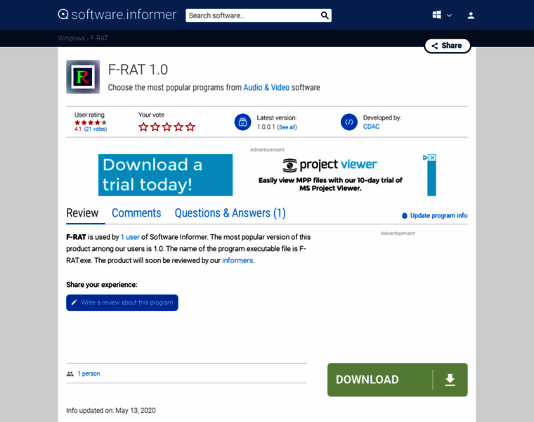 F-rat.software.informer.com thumbnail