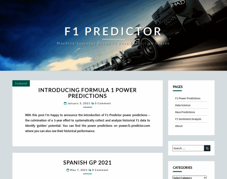 F1-predictor.com thumbnail