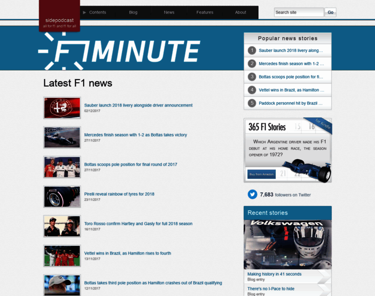 F1minute.com thumbnail