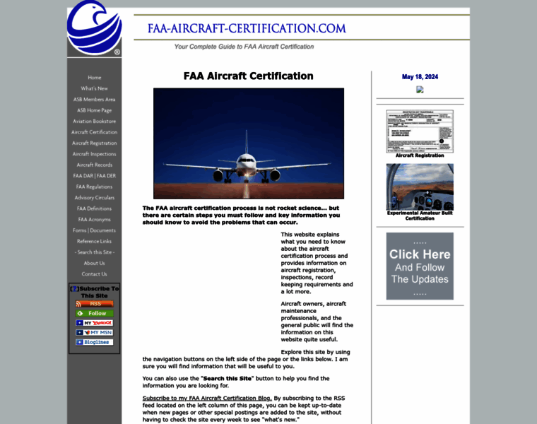 Faa-aircraft-certification.com thumbnail