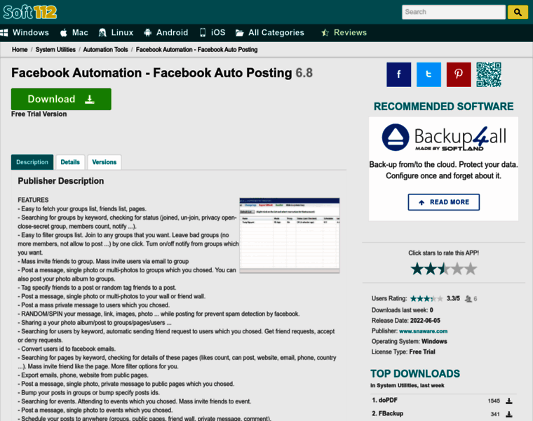 Facebook-automation-5-6.soft112.com thumbnail