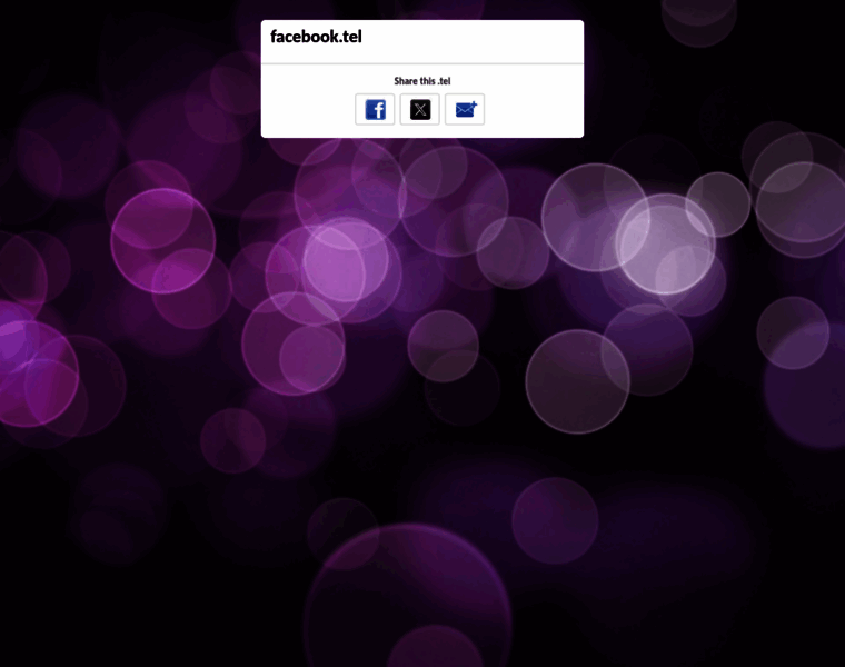 Facebook.tel thumbnail