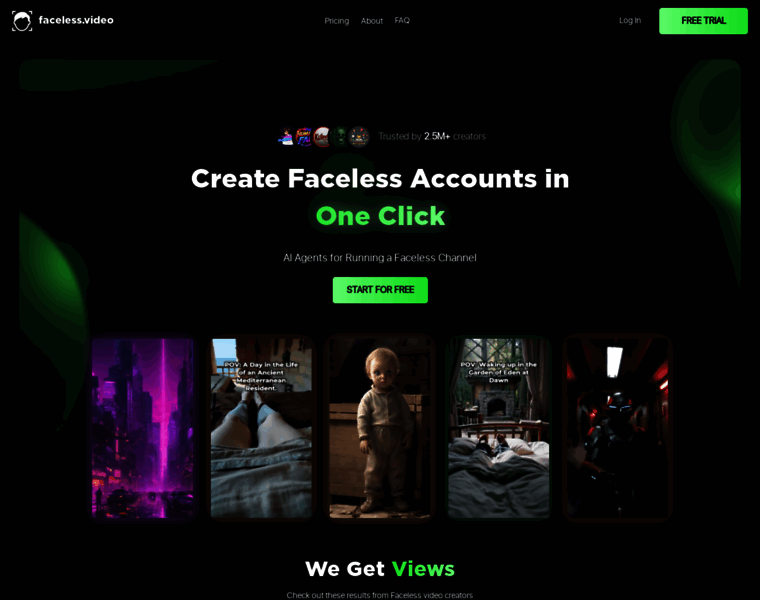faceless.video at WI. Faceless.video