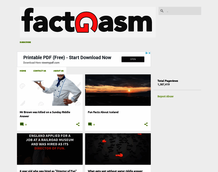 Factgasm.com thumbnail