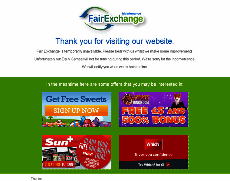 Fair-exchange.com thumbnail