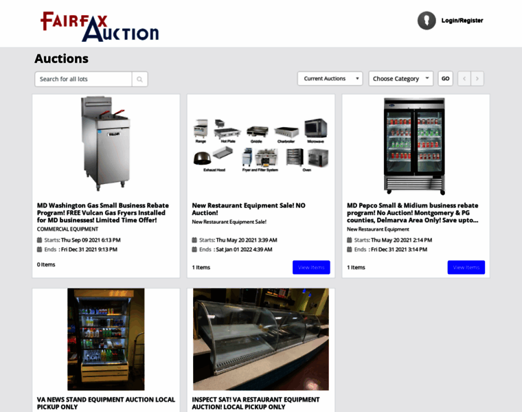 Fairfaxauction.net thumbnail