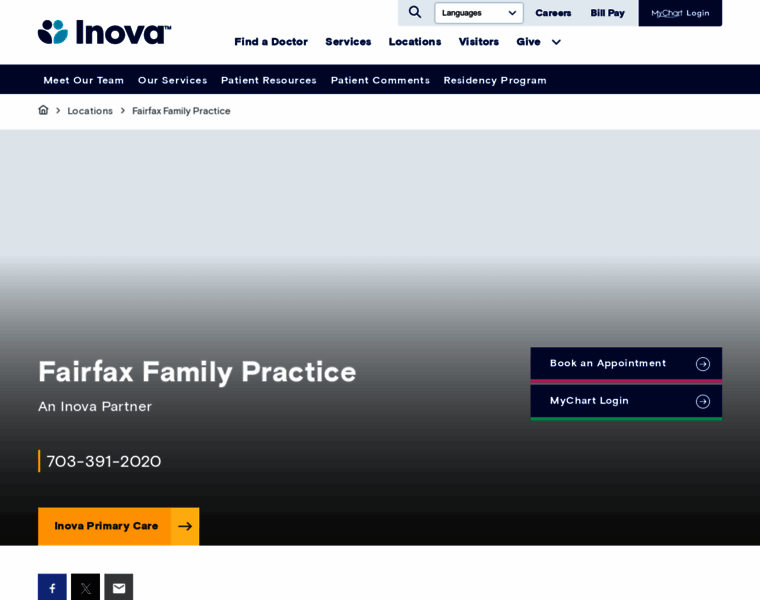 Fairfaxfamilypracticecenters.com thumbnail