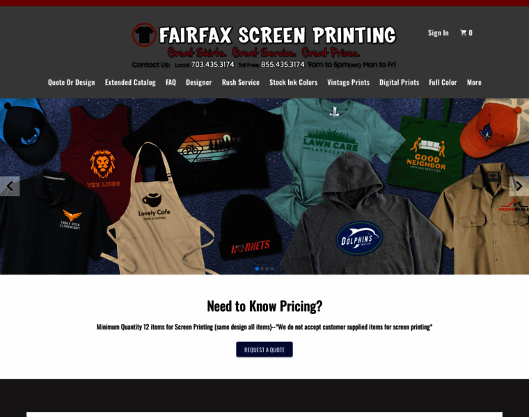Fairfaxscreenprinting.com thumbnail