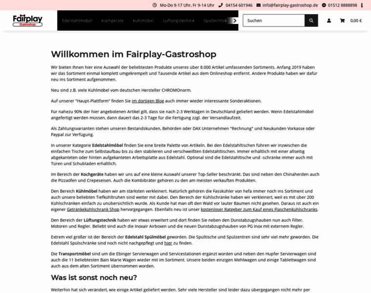 Fairplay-gastroshop.com thumbnail