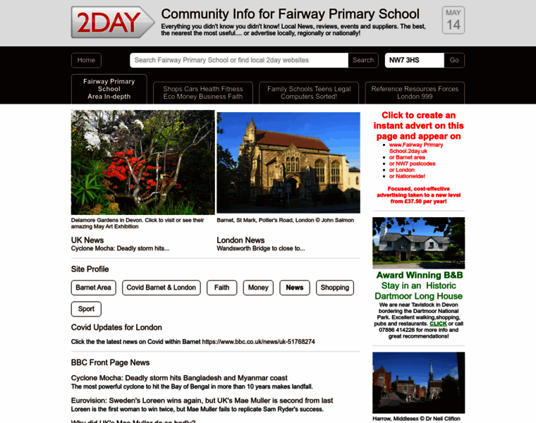 Fairwayprimaryschoollondon.2day.uk thumbnail