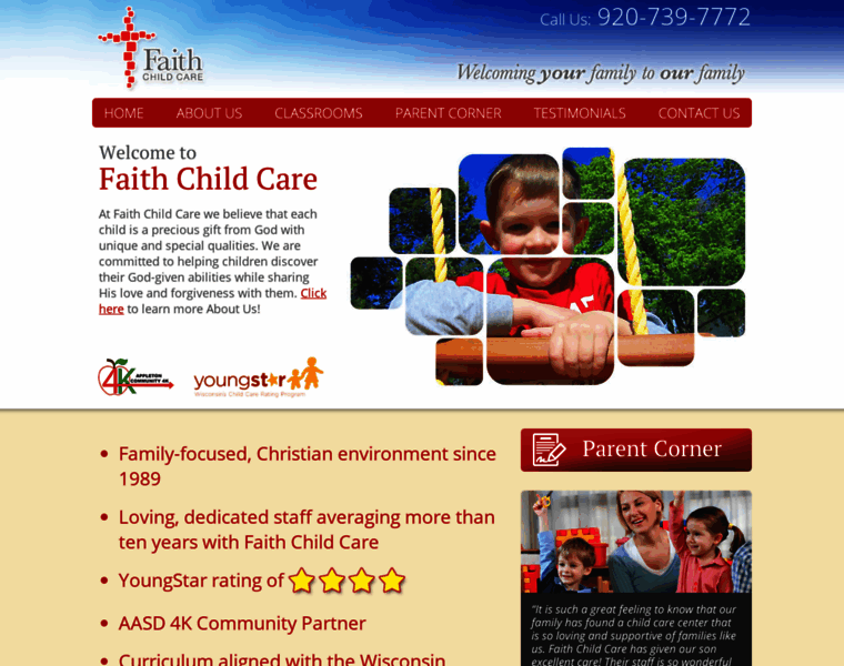 Faithchildcare.com thumbnail