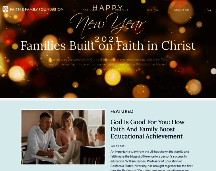 Faithnfamily.org thumbnail