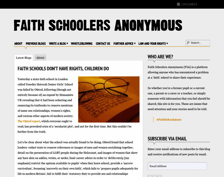 Faithschoolersanonymous.uk thumbnail