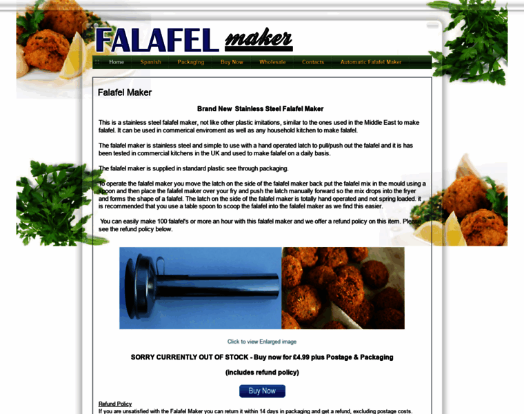 Falafelmaker.com thumbnail