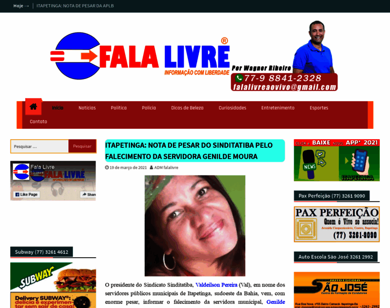 Falalivre.com.br thumbnail