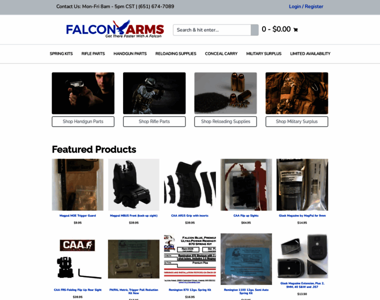 Falconarms.com thumbnail