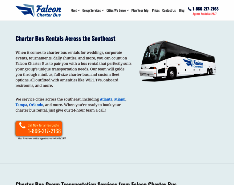 Falconcharterbus.com thumbnail Falconcharterbus.com thumbnail