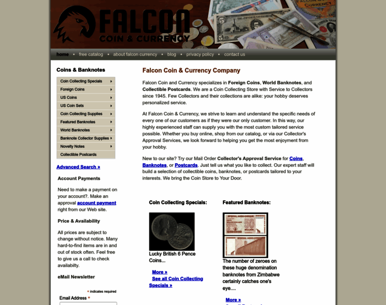 Falconcurrency.com thumbnail