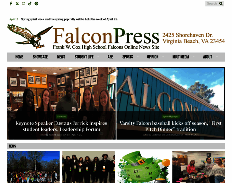 Falconpressnews.org thumbnail