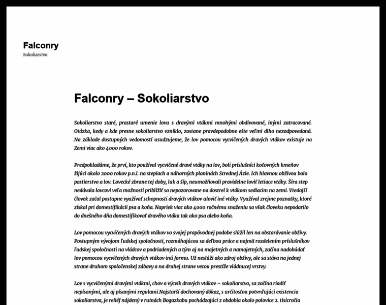 Falconry.sk thumbnail