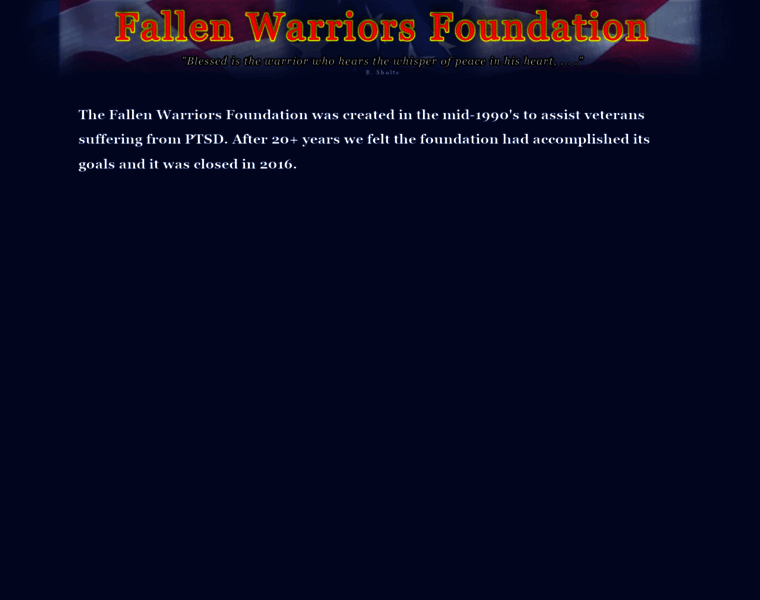 Fallenwarriorsfoundation.com thumbnail