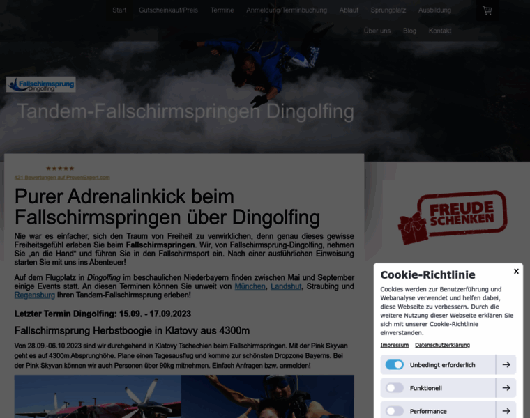 Fallschirmsprung-dingolfing.de thumbnail