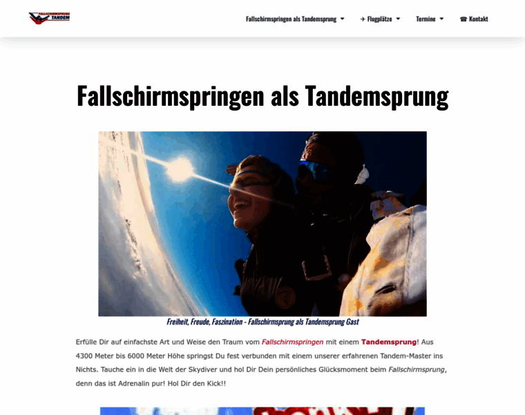 Fallschirmsprung-tandem.de thumbnail