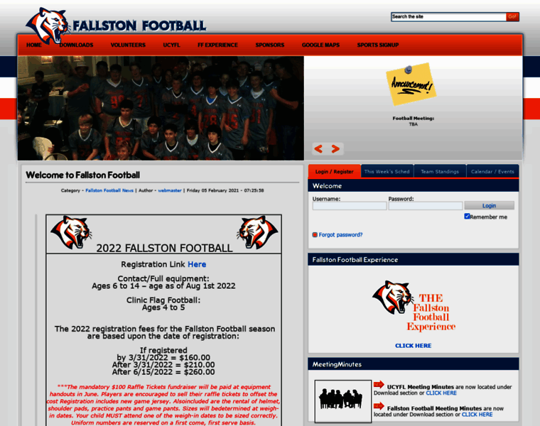 Fallstonfootball.com thumbnail