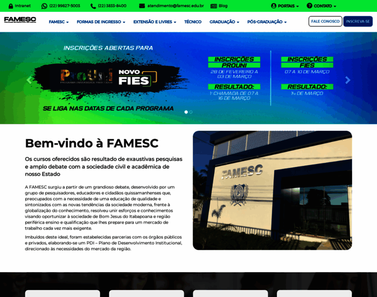 Famescbji.edu.br thumbnail